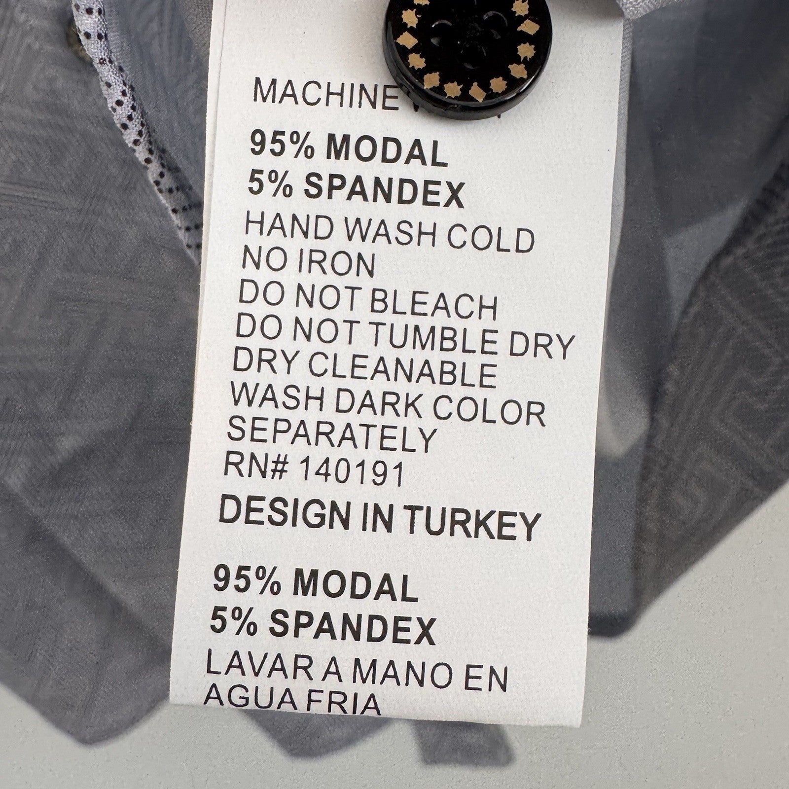 American Breed Smart Shirt Mens Medium Silver Metallic Geometric ss NWT