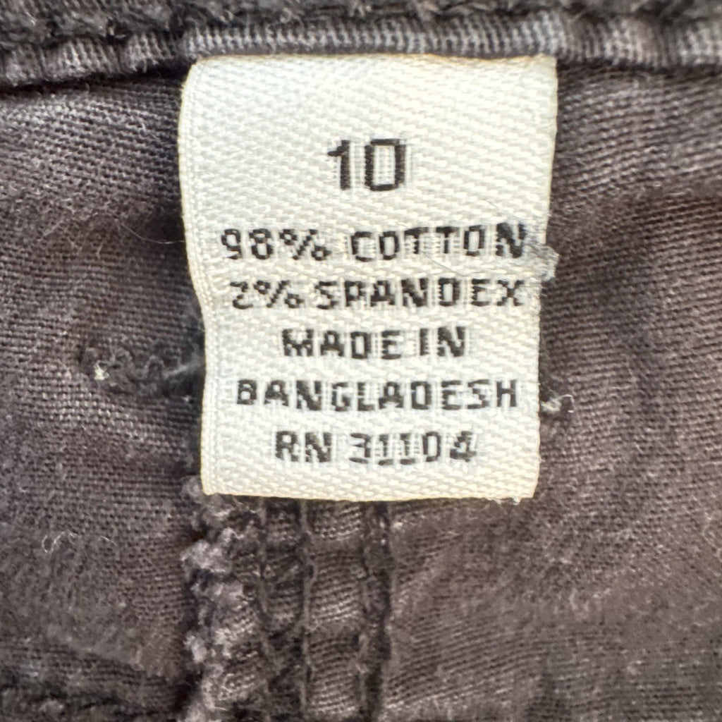 Kim Rogers Womens Black Capri Pants Size 10 Stretch Cotton Cropped