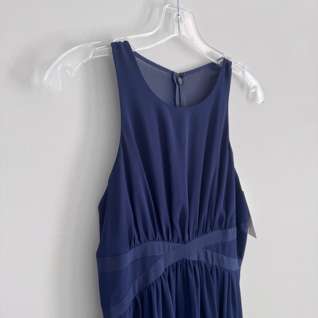 Vince Camuto Deep Blue Maxi Dress Size 0 Sleeveless Formal NWT