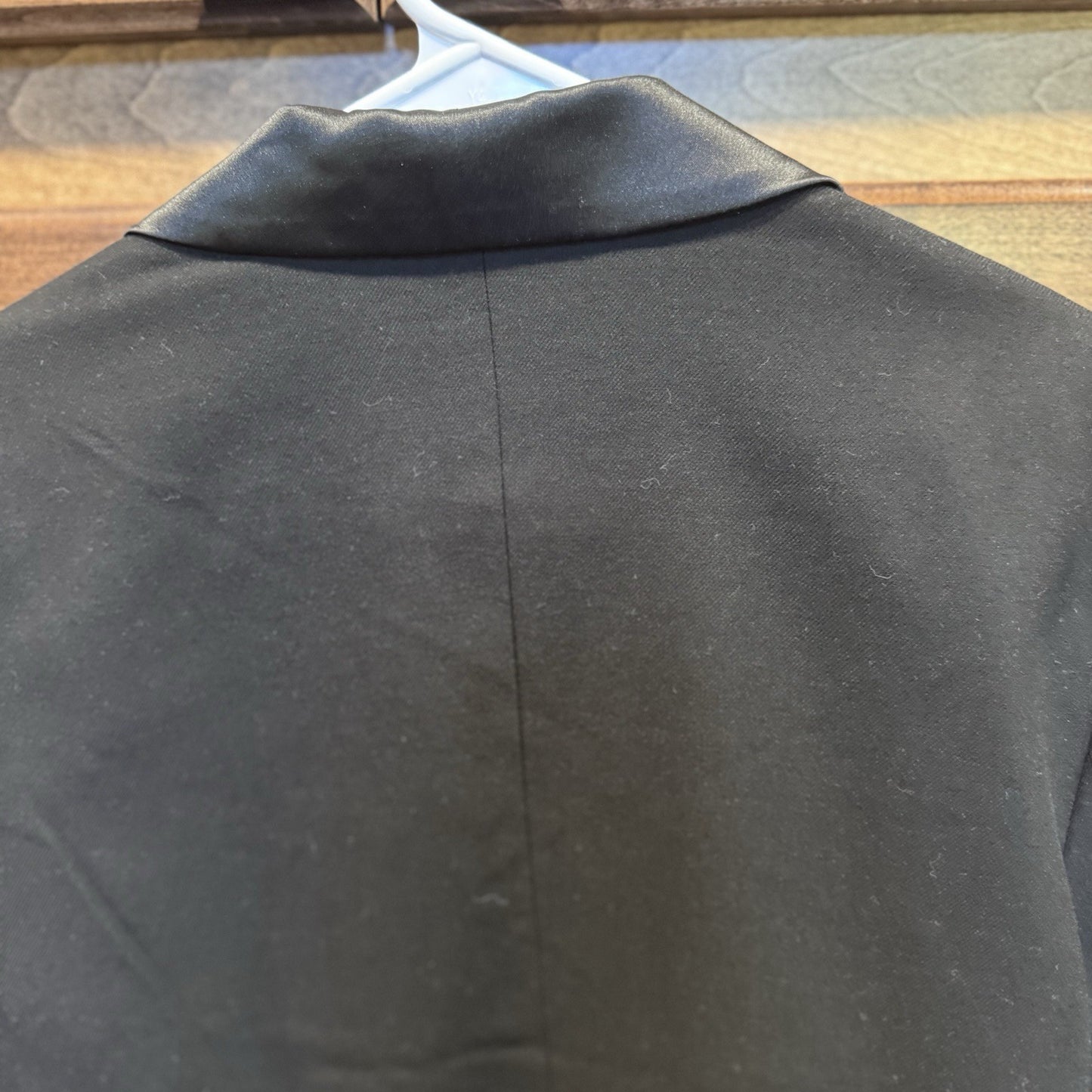 Forever 21 Black Satin Trim Blazer | Tuxedo Style | Size Large | Sleek + Chic