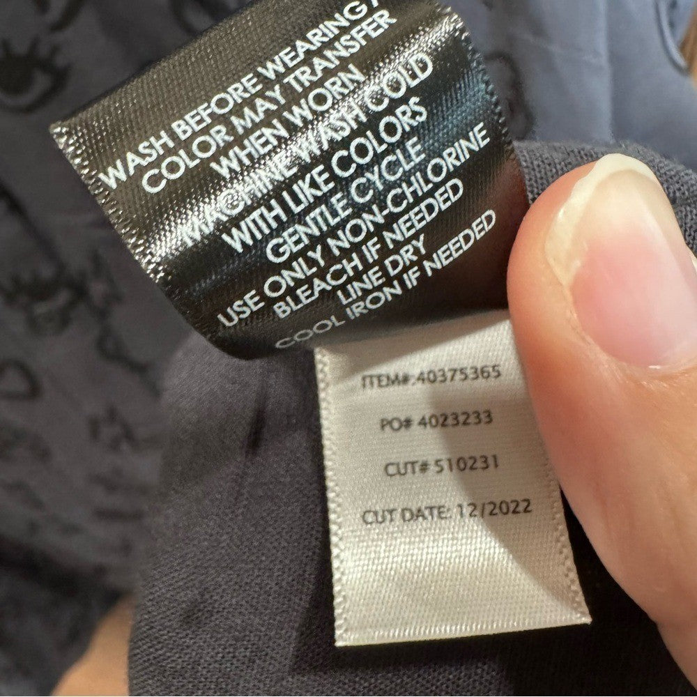 Torrid Emoji Icon Print Button Down Shirt Black Short Sleeve Blouse Size 1 NWOT