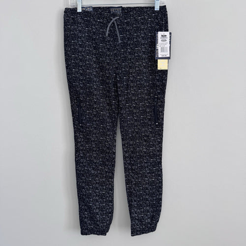 Boys Retro Stitch Black Jogger Pants XL 18 Speckled NWT 