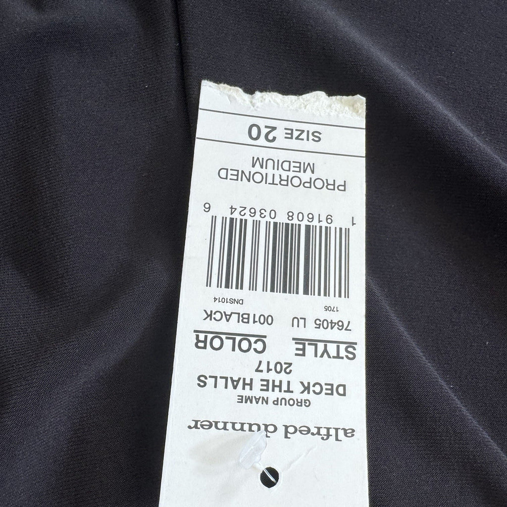 Alfred Dunner NWT Size 20 Black Classic Fit Pull On Pants