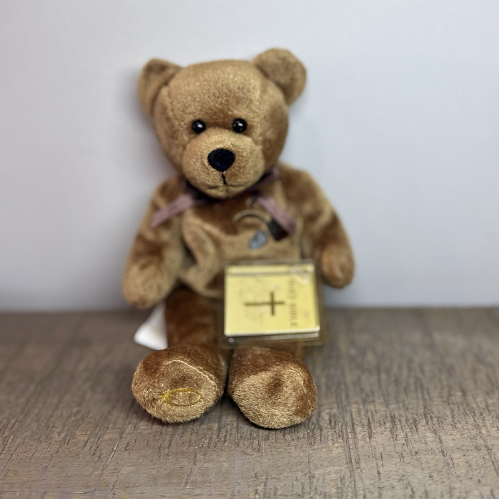 Holy Bears Lot of 2 Prayer of Jabez & Holy Bible Plush Bears 2000 2004 Tags VTG