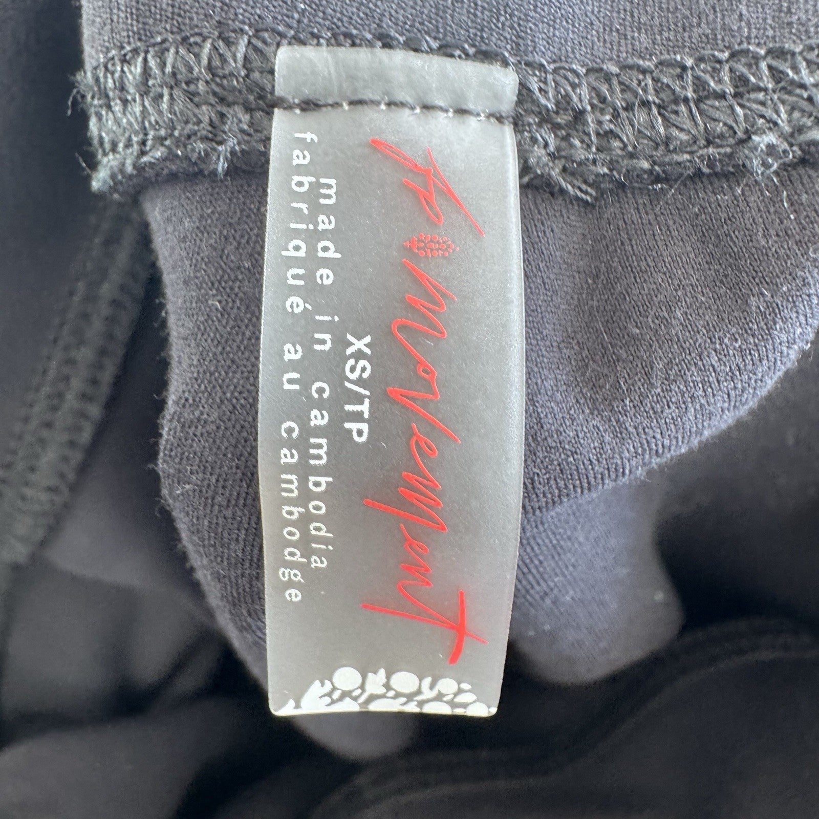 FREE PEOPLE MOVEMENT BREATHE EASY YOGA PANTS ACTIVEWEAR LEGGINGS BLACK XS