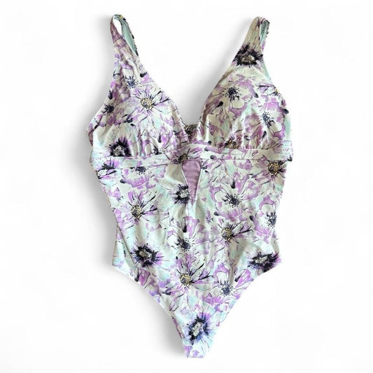 Adore Me One Shoulder Floral Swimsuit | Size 3X