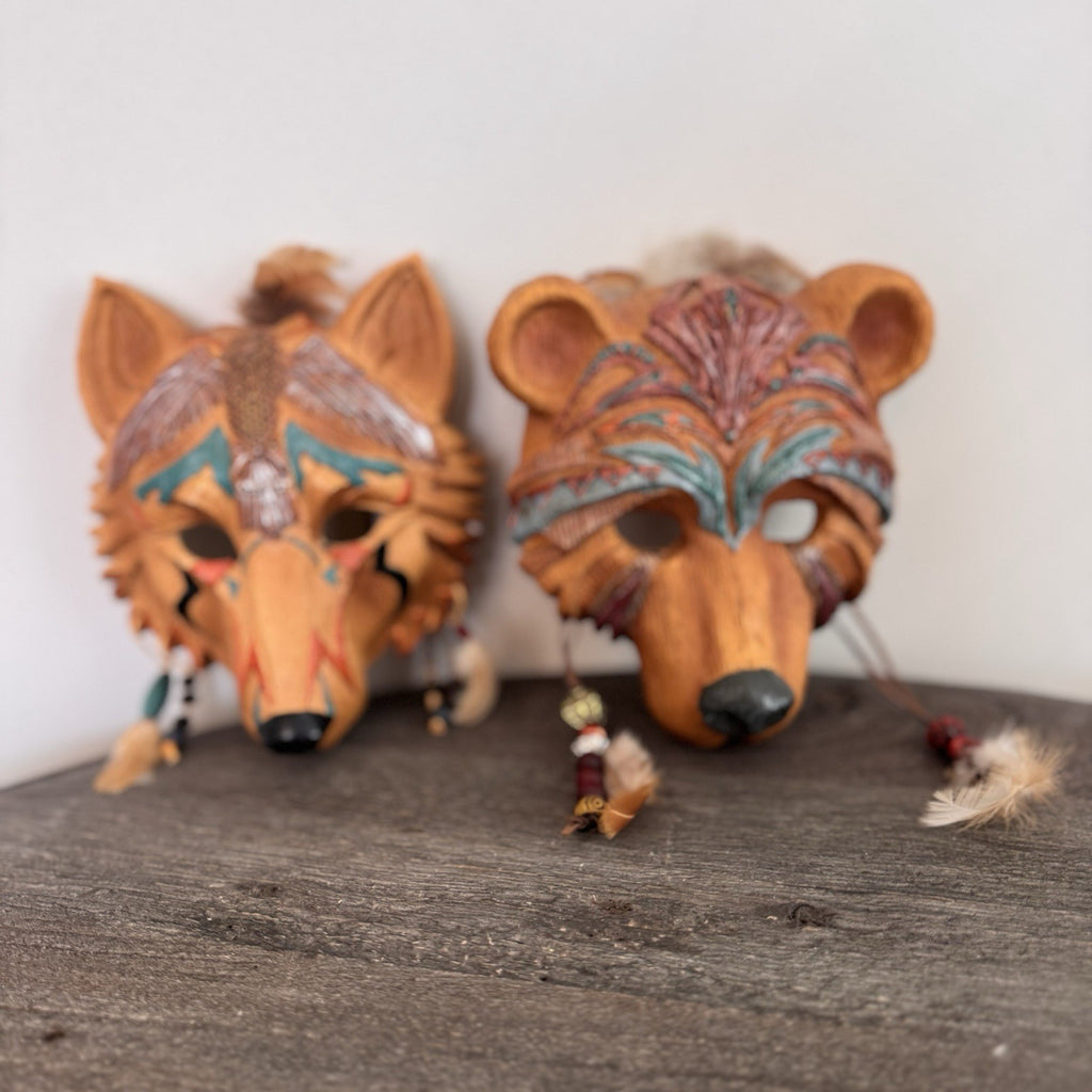 Hamilton Collection Sacred Spirits Totem Masks Spirit of Strength & Power Set