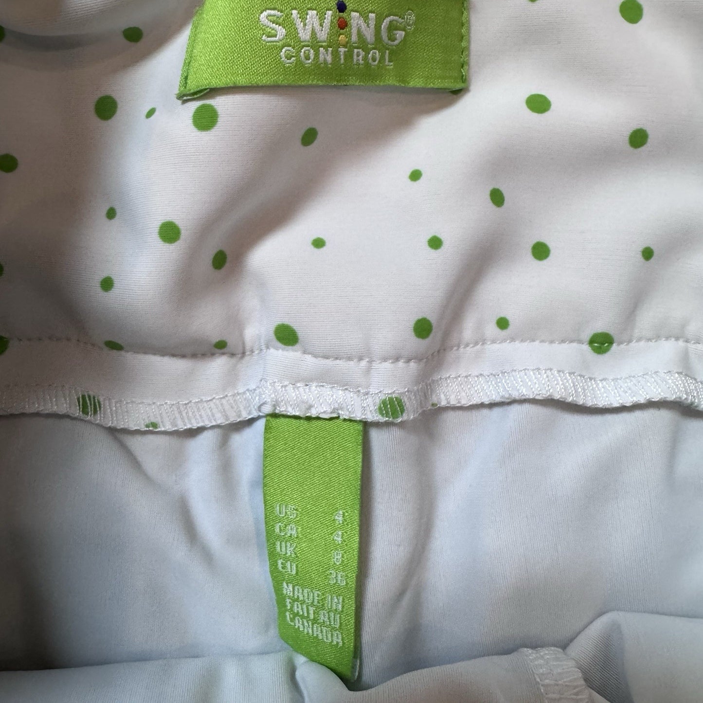 Swing Control Tropical Floral Golf Skort Size 4 Blue Green Stretch Lined