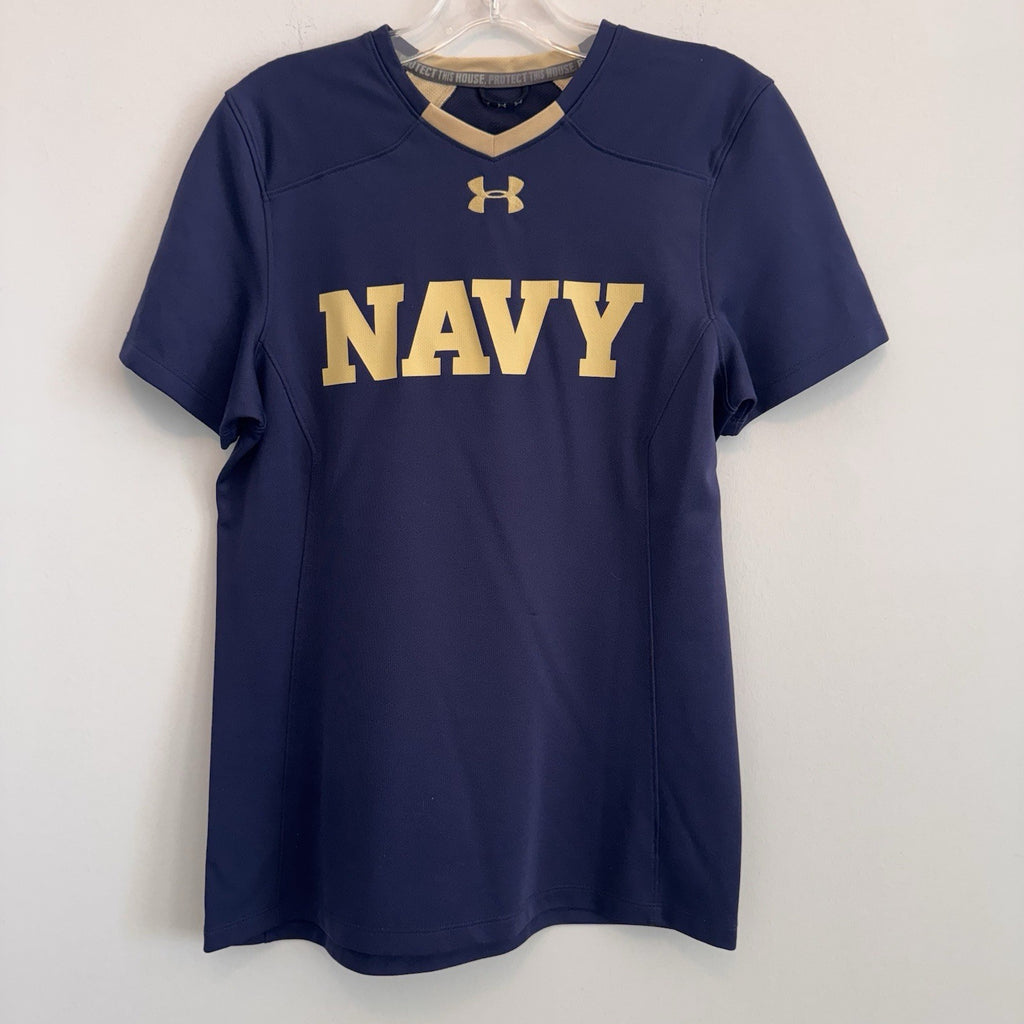 Under Armour Navy Midshipmen NCAA HeatGear Performance Shirt Men’s Small