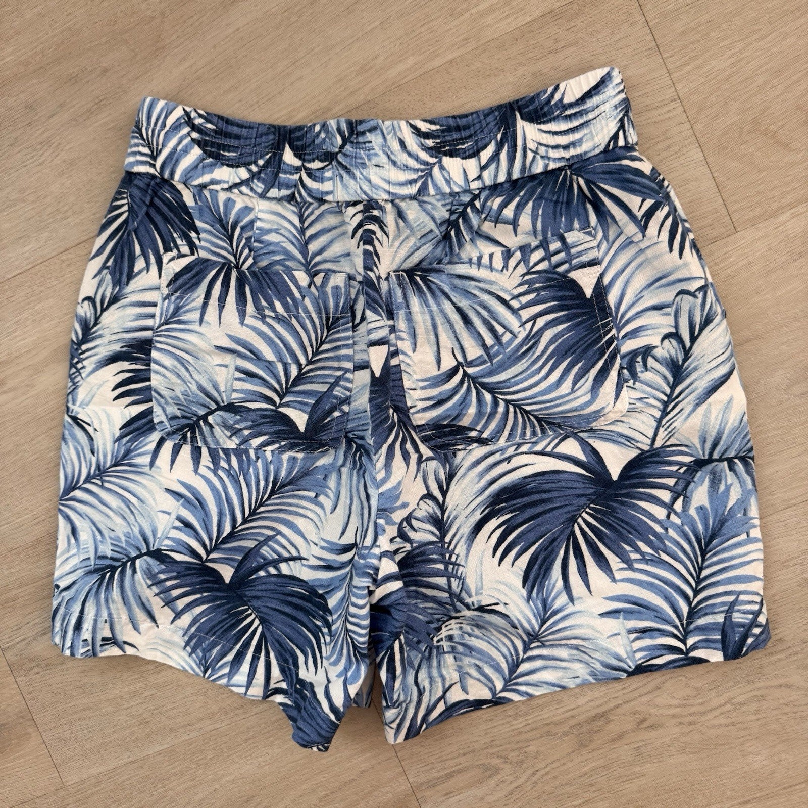 Talbots XS Shorts Bundle Lot 3 Tropical Pull On Summer Casual Linen