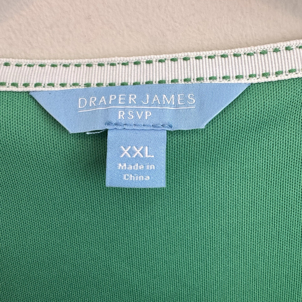 Draper James RSVP Green Sleeveless Knit Pleated Mini Dress XXL NWT