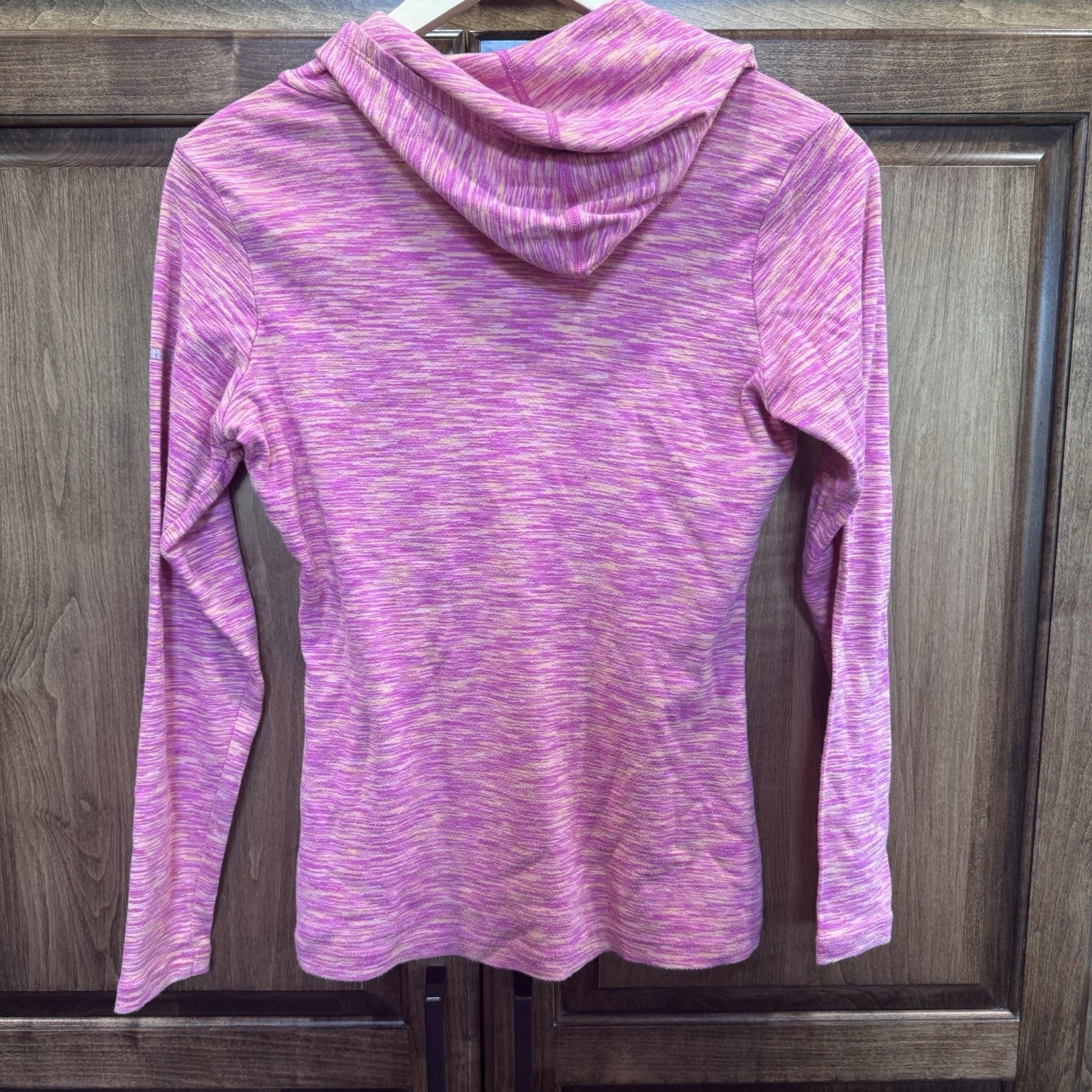 Columbia Women’s Omni-Wick Pullover Hoodie M Pink Heather Long Sleeve 
