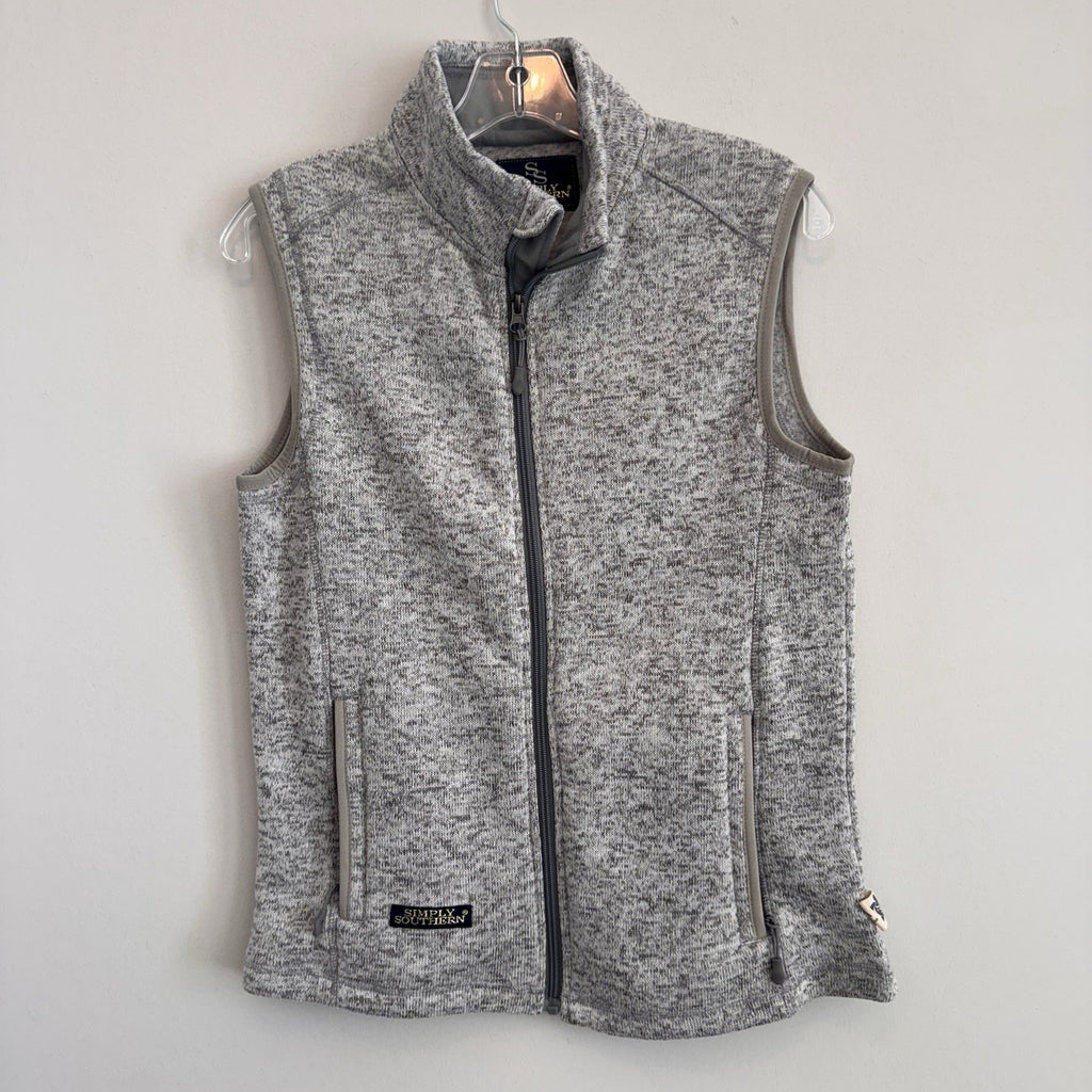 Simply Southern Vest Women’s Small Fleece Full Zip Sleeveless Outdoor Pockets