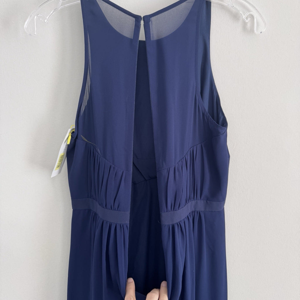Vince Camuto Deep Blue Maxi Dress Size 0 Sleeveless Formal NWT