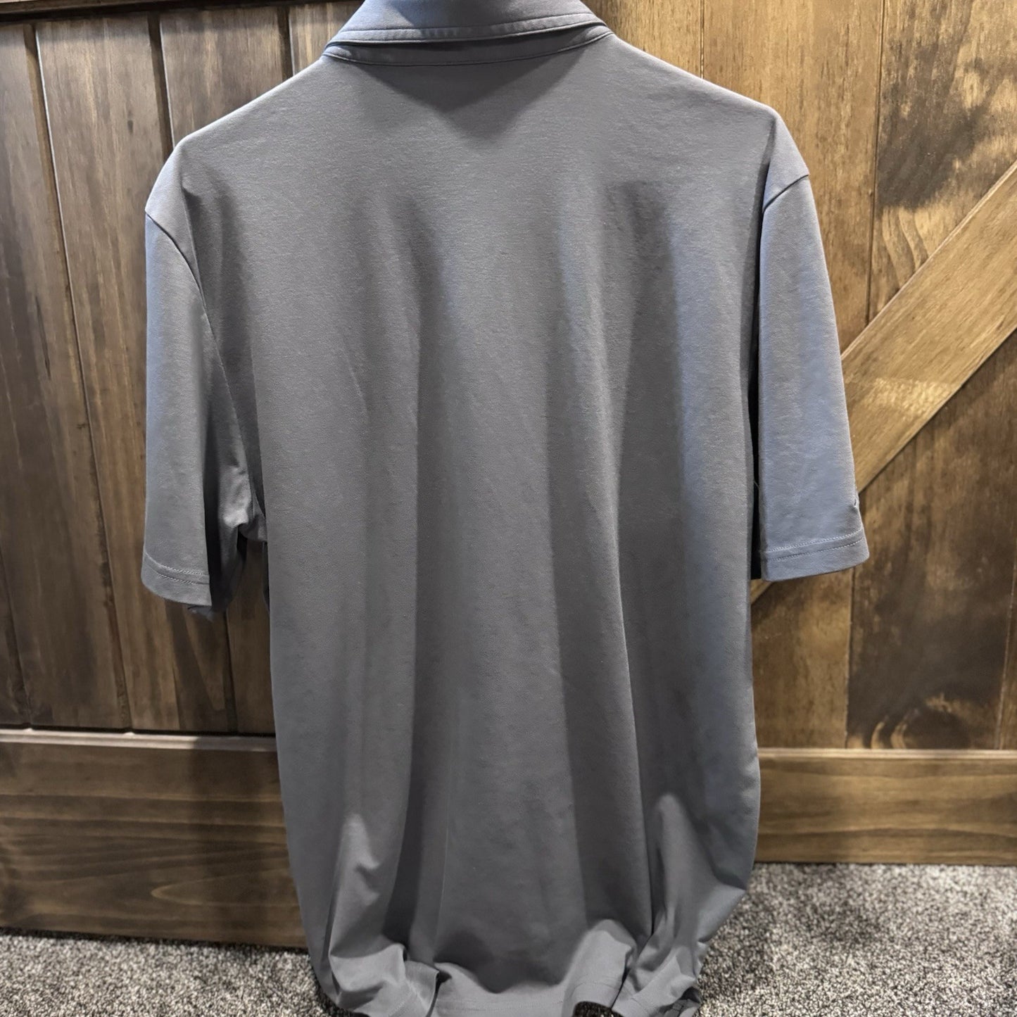 TravisMathew Men’s Polo Shirt XL Gray Athletic Golf Pima Cotton Blend