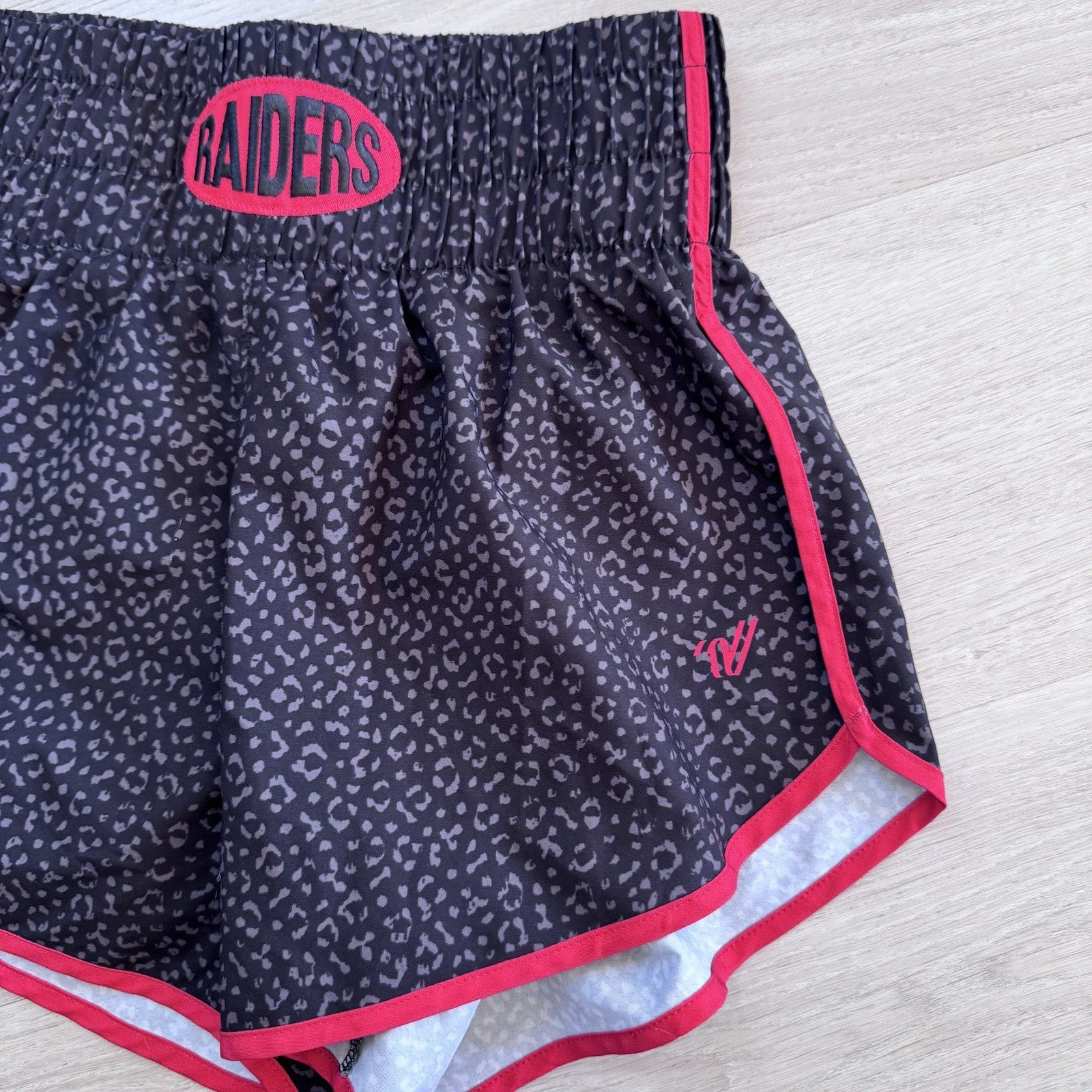 Varsity Spirit Raiders Cheer Athletic Shorts Womens Small Black Red