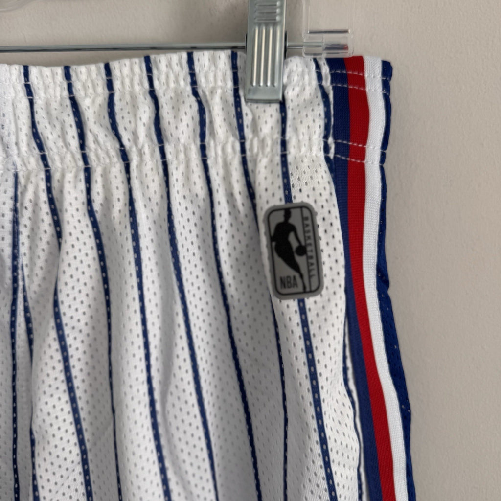 NBA Eastern Western Conference Medium Basketball Shorts White Blue Men’s NWT