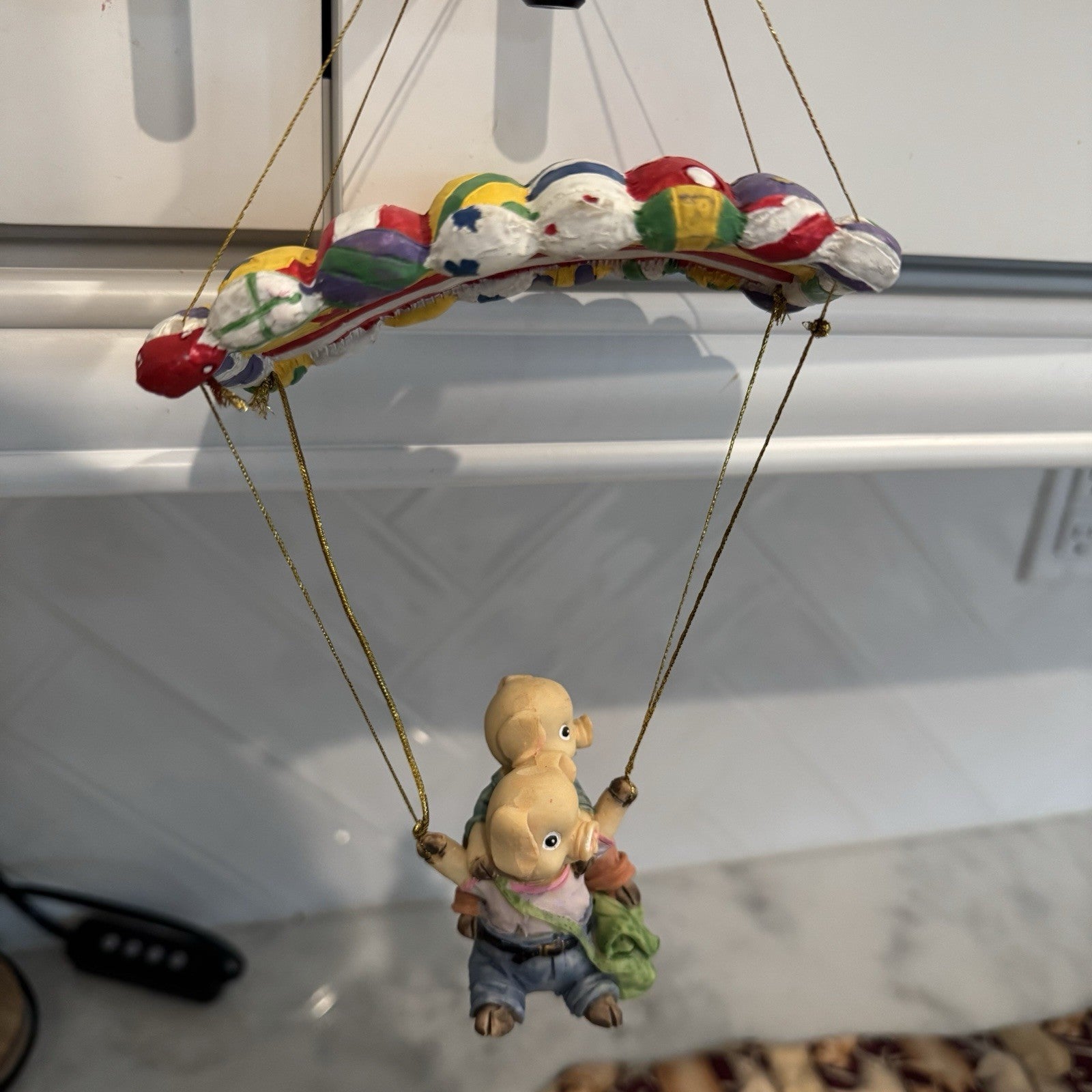 Vintage Pig Figurine Lot Tie Ornaments Farmhouse Decor Collectibles