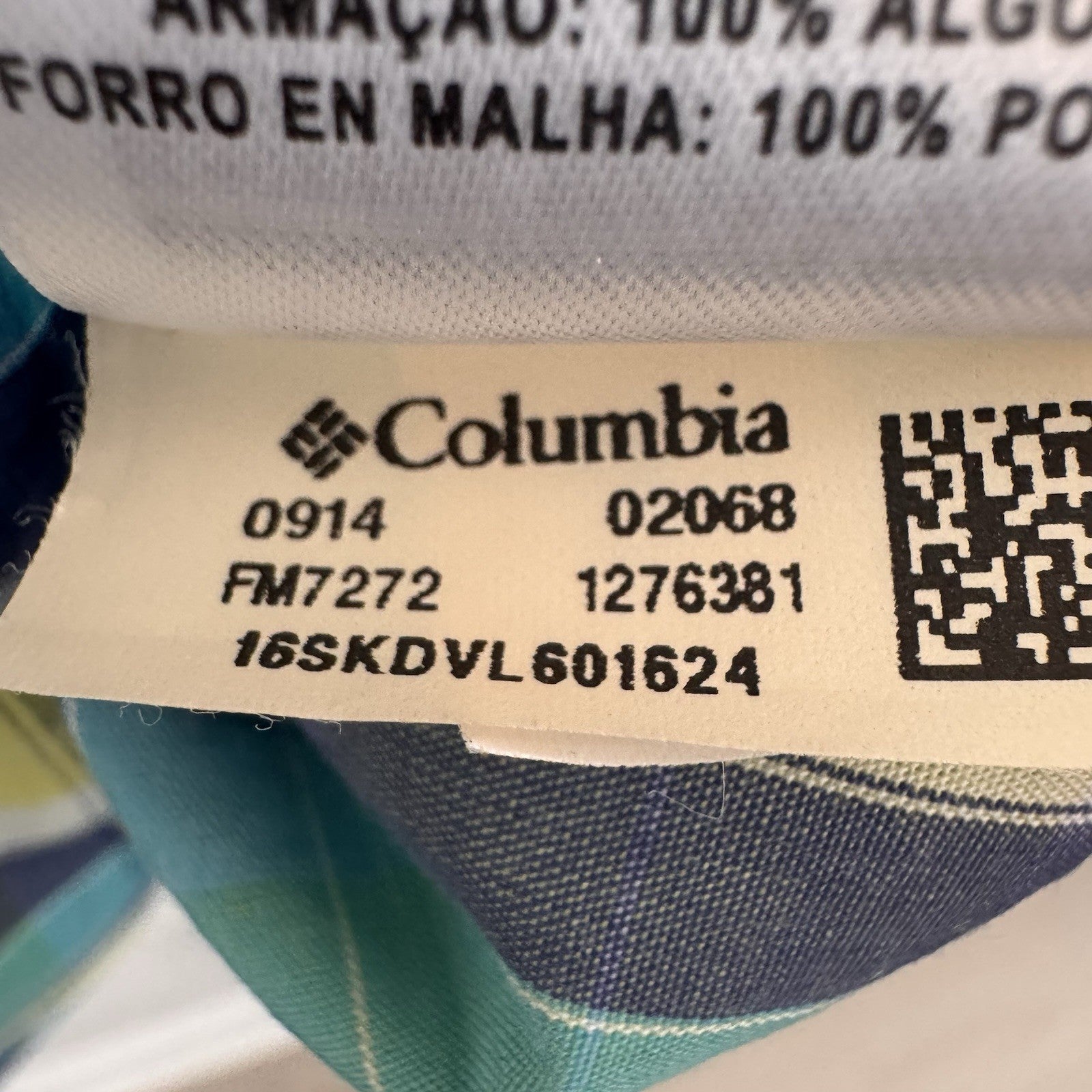 Columbia PFG Super Bonehead Shirt XXL Teal Lime Green Plaid Fishing S/S