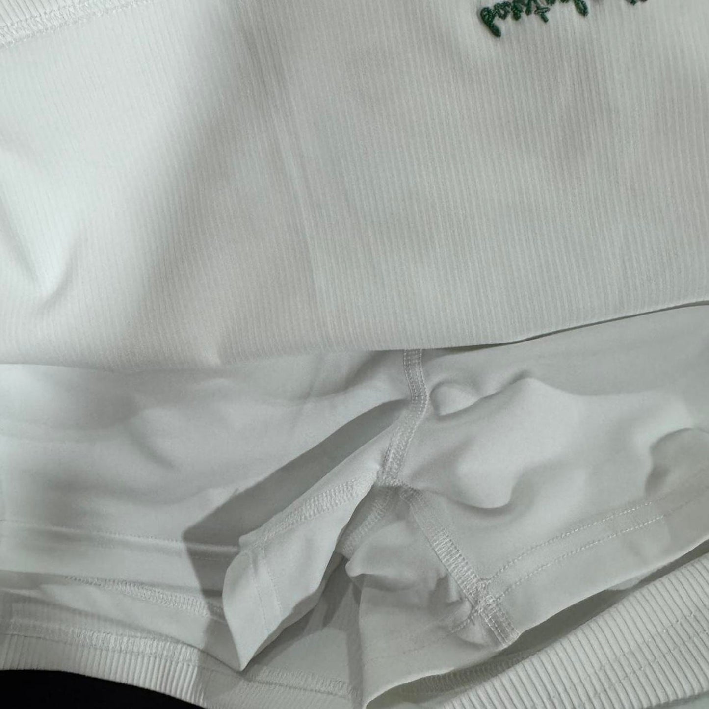 Barstool sports golf white ribbed skort XL