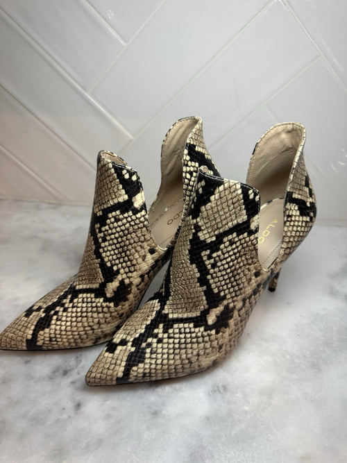 ALDO Snakeskin Pointed Toe Cutout Stiletto Heels Women’s 7.5