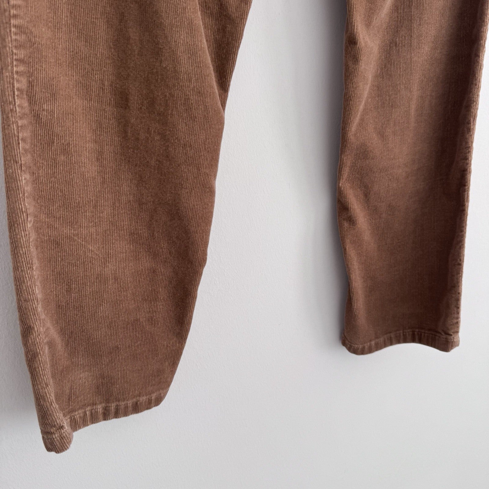 Lands End Corduroy Pants Womens 8 Fit 1 Brown Stretch Straight