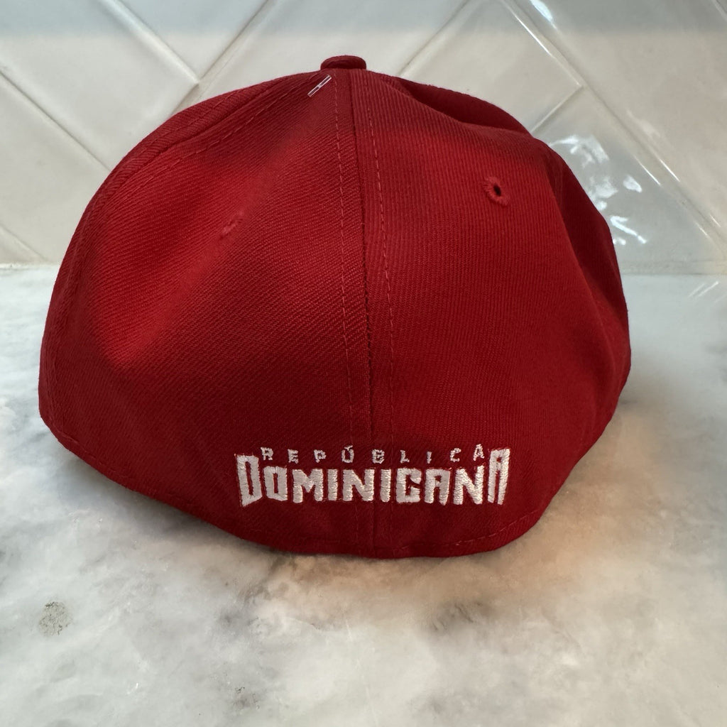 Republica Dominicana New Era 59Fifty Fitted Hat Size 7 1/4 Authentic NWT Red DR