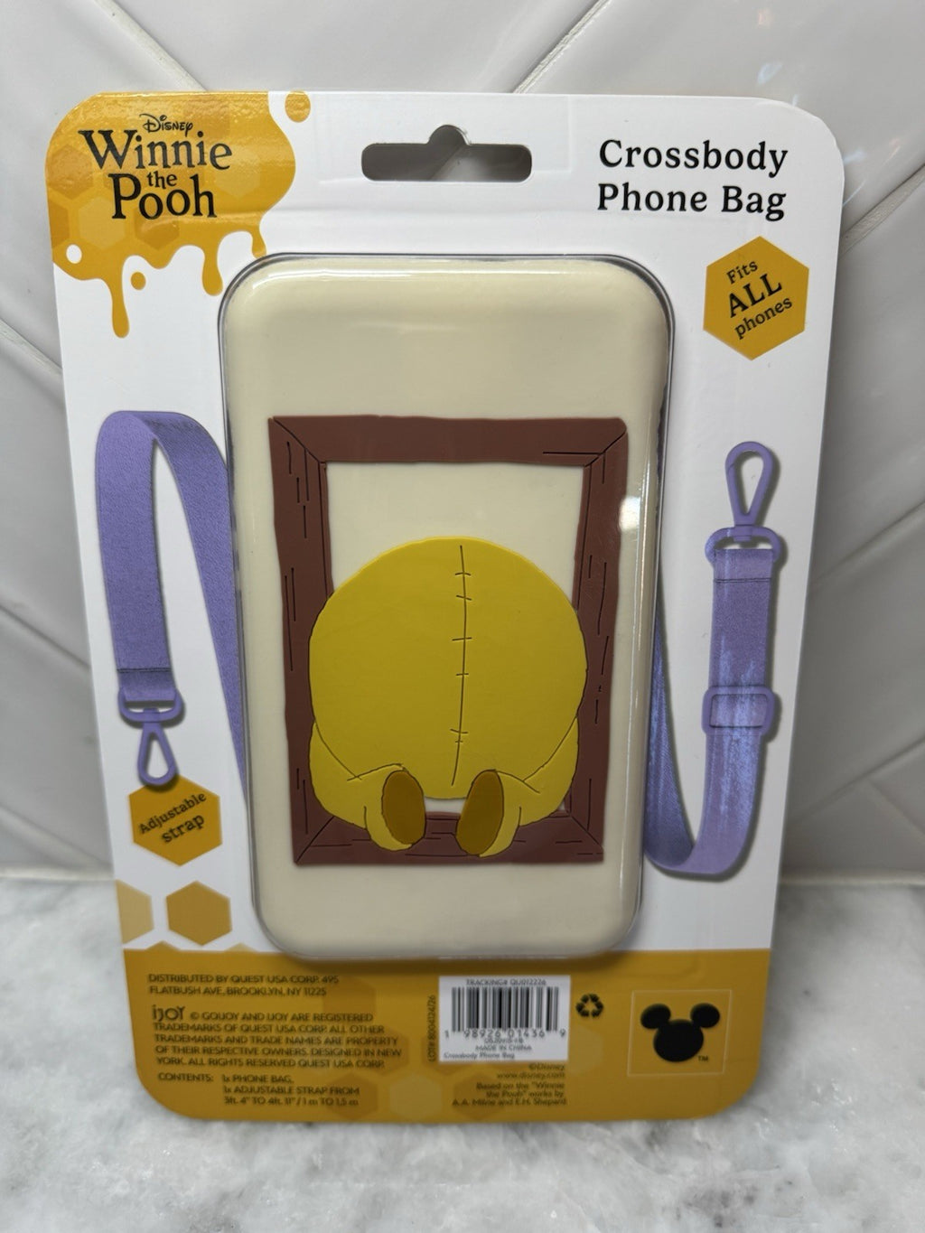 Disney Winnie the Pooh iPhone Galaxy Phone Case Crossbody Bag New
