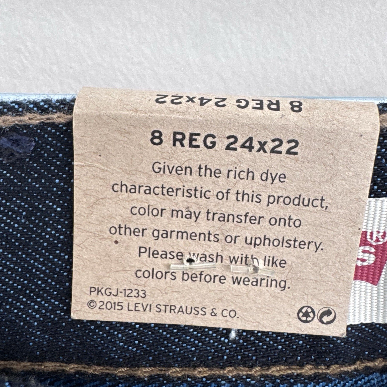 Levi’s 511 Slim Jeans Boys 8 Reg 24x22 Dark Wash NWT