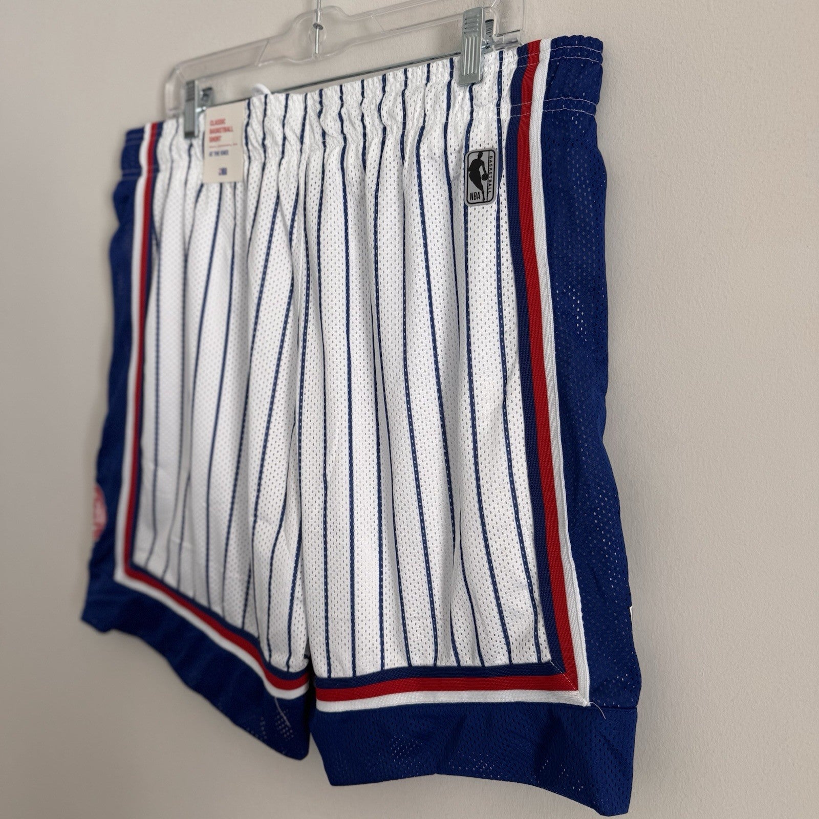NBA All-Star Western Eastern Conference Big Show Shorts White Blue XL NWT 1996