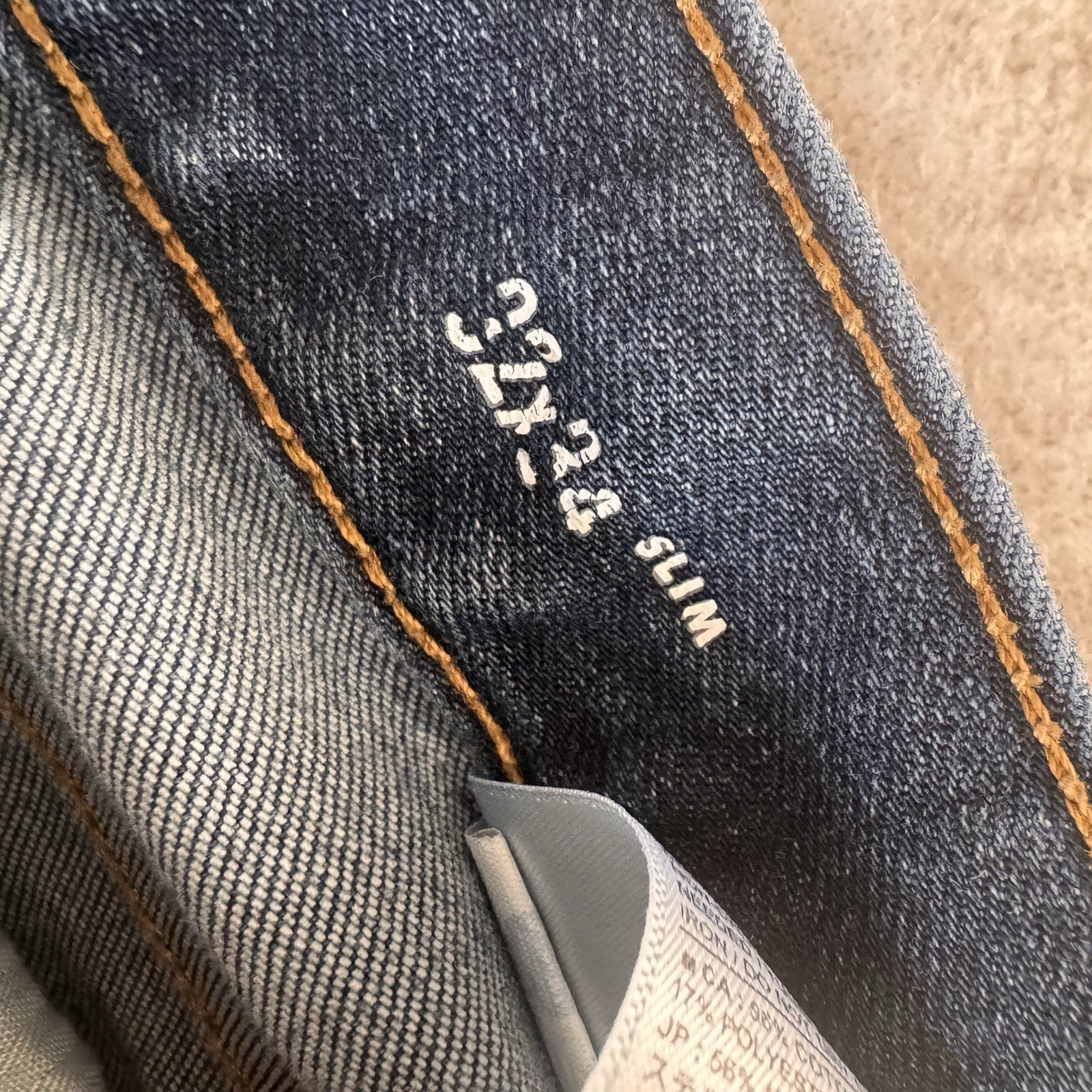 Banana Republic Slim Straight Jeans Mens 32x34 Medium Wash Travel denim