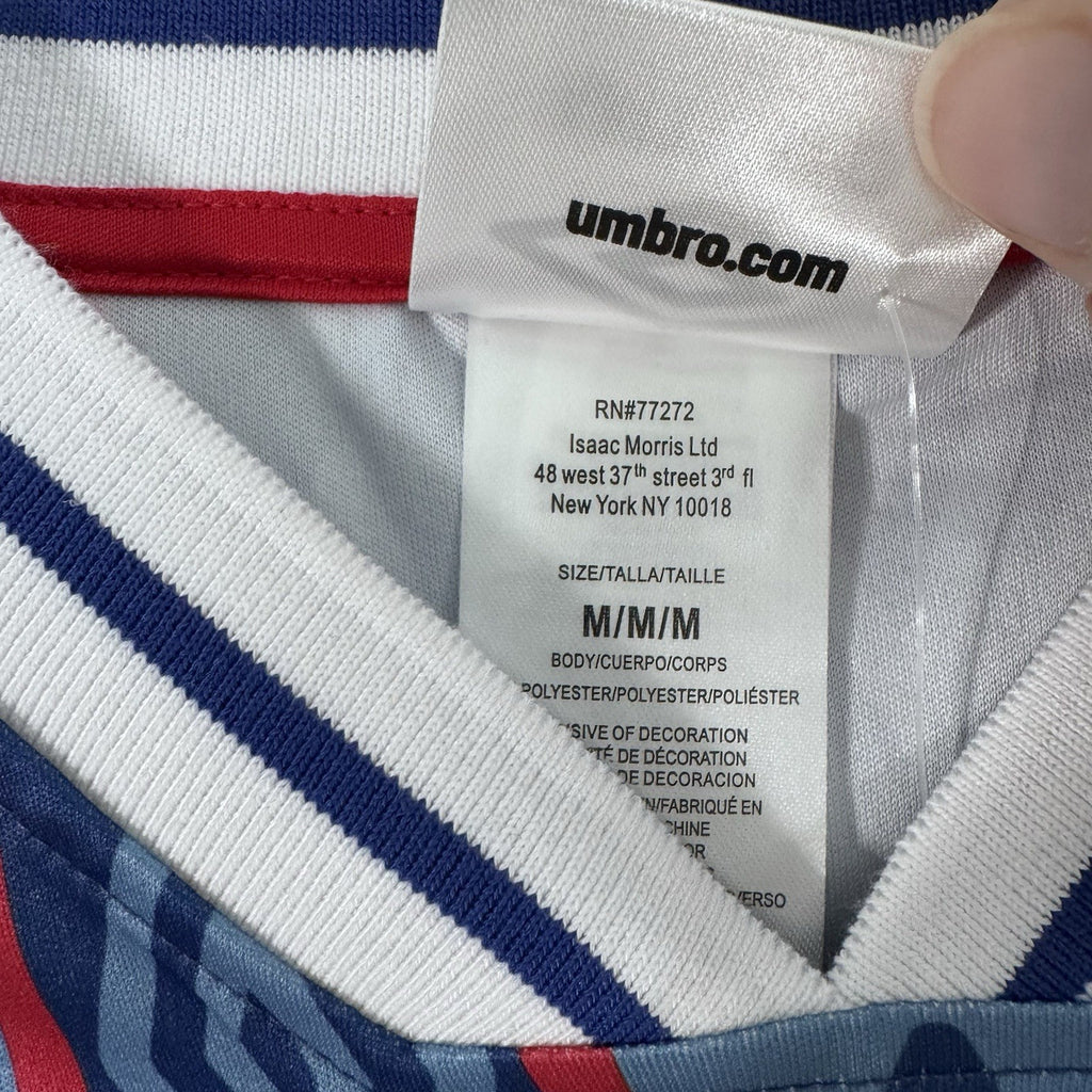 Umbro USA Retro Soccer Jersey Men Medium Blue Blokecore Y2K Football Shirt NWT