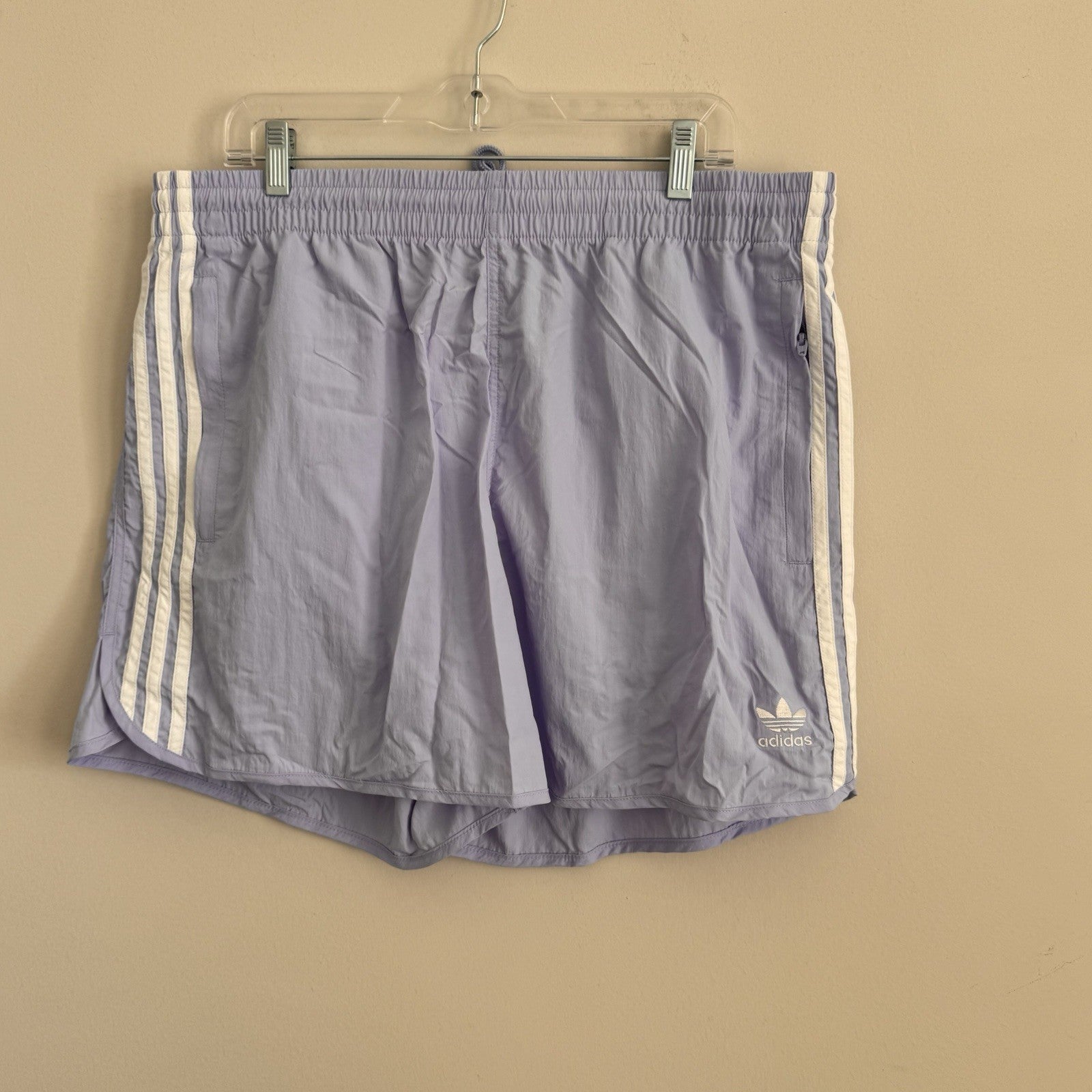 Adidas Originals Men's XL Sprinter Shorts Violet Tone Purple White 3-Stripe NWT