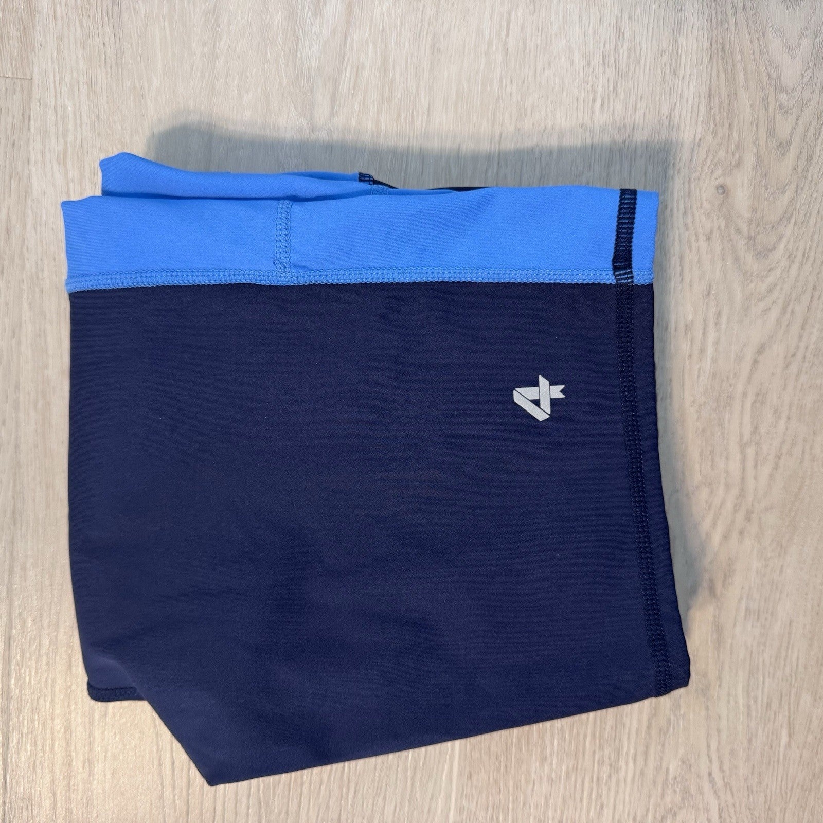 Fourlaps Re-Up Compression Shorts Womens Small Black Blue Athletic Running