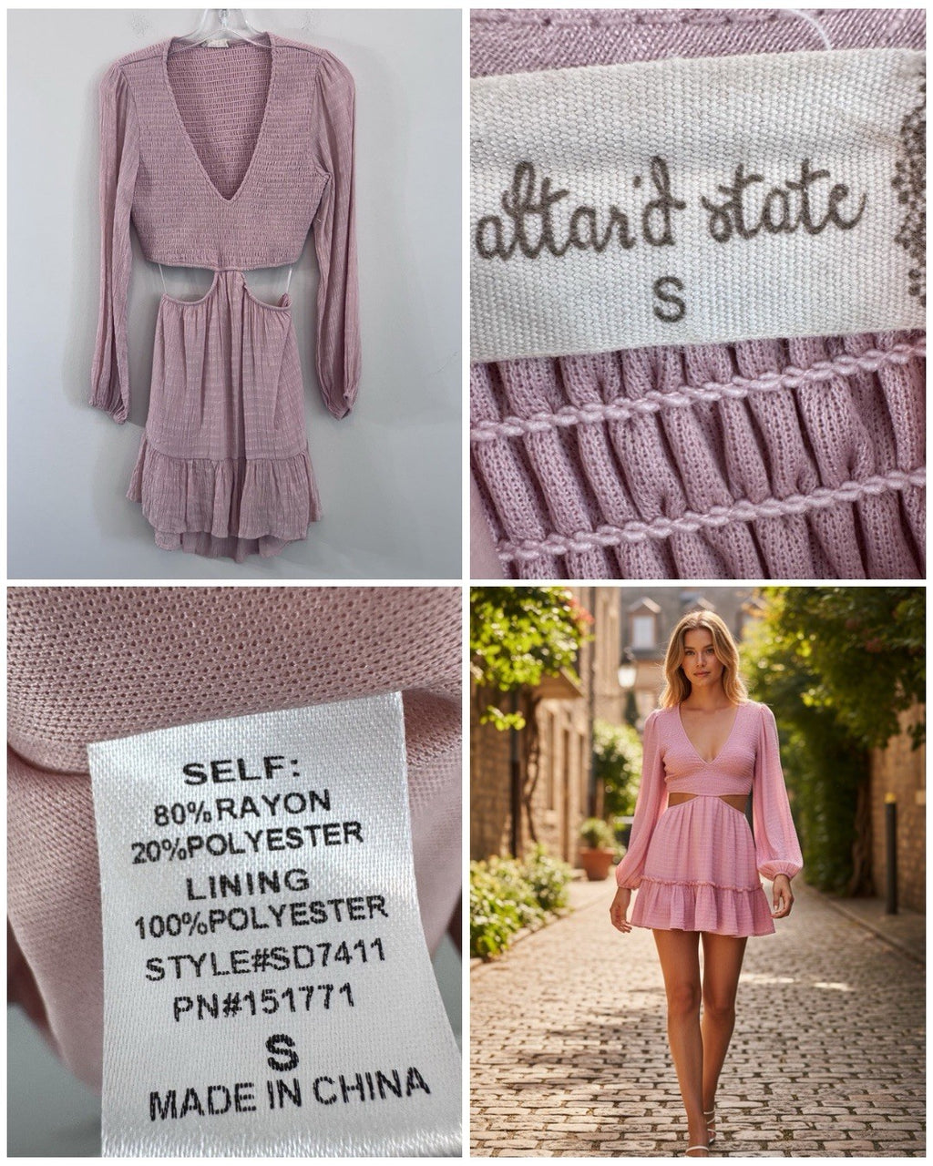 11pc Altar’d State Women’s Size Small Clothing Lot Boho Boutique Dresses Tops