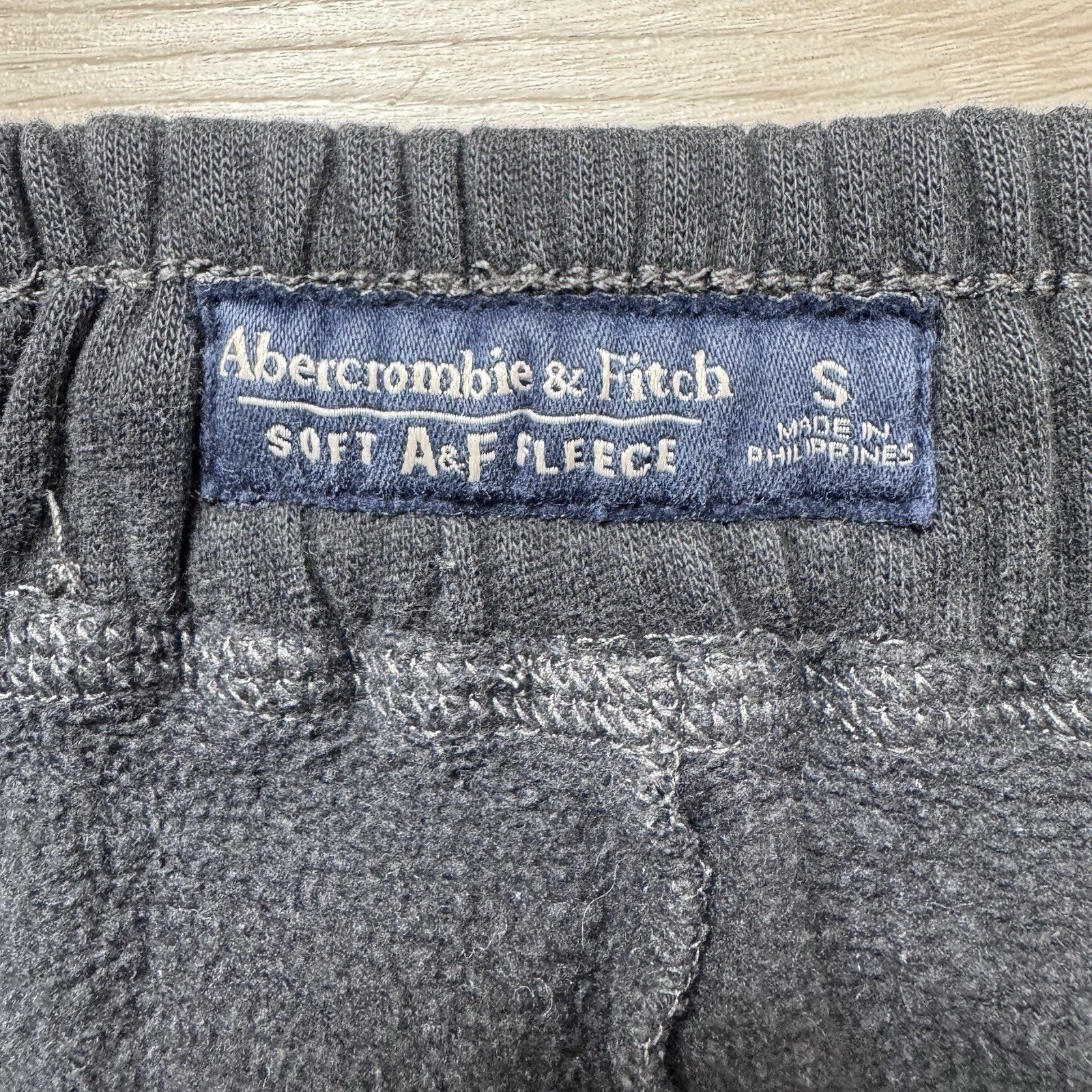 Abercrombie & Fitch Soft A&F Fleece Jogger Sweatpants Black Size Small