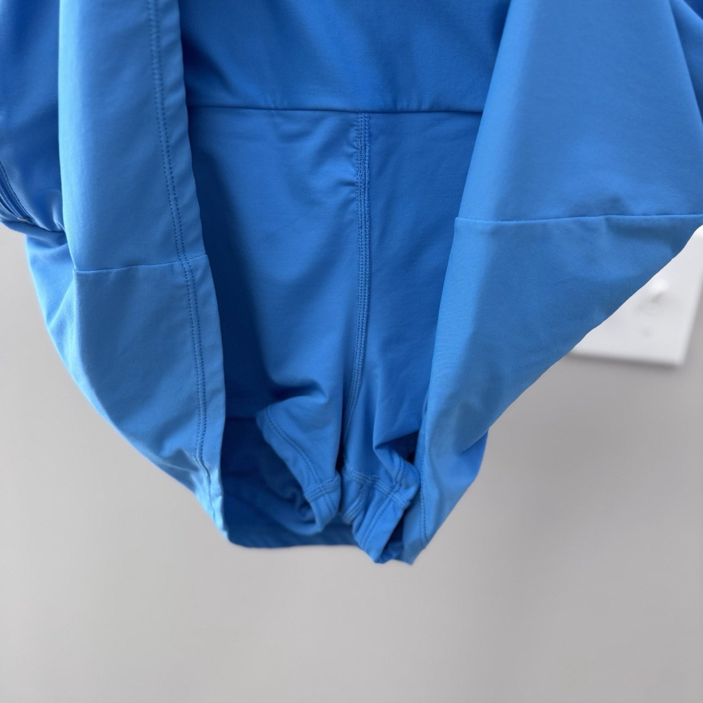 Beach House Swim Skort Size 10 Blue Swim Skirt Built-In Shorts Pocket