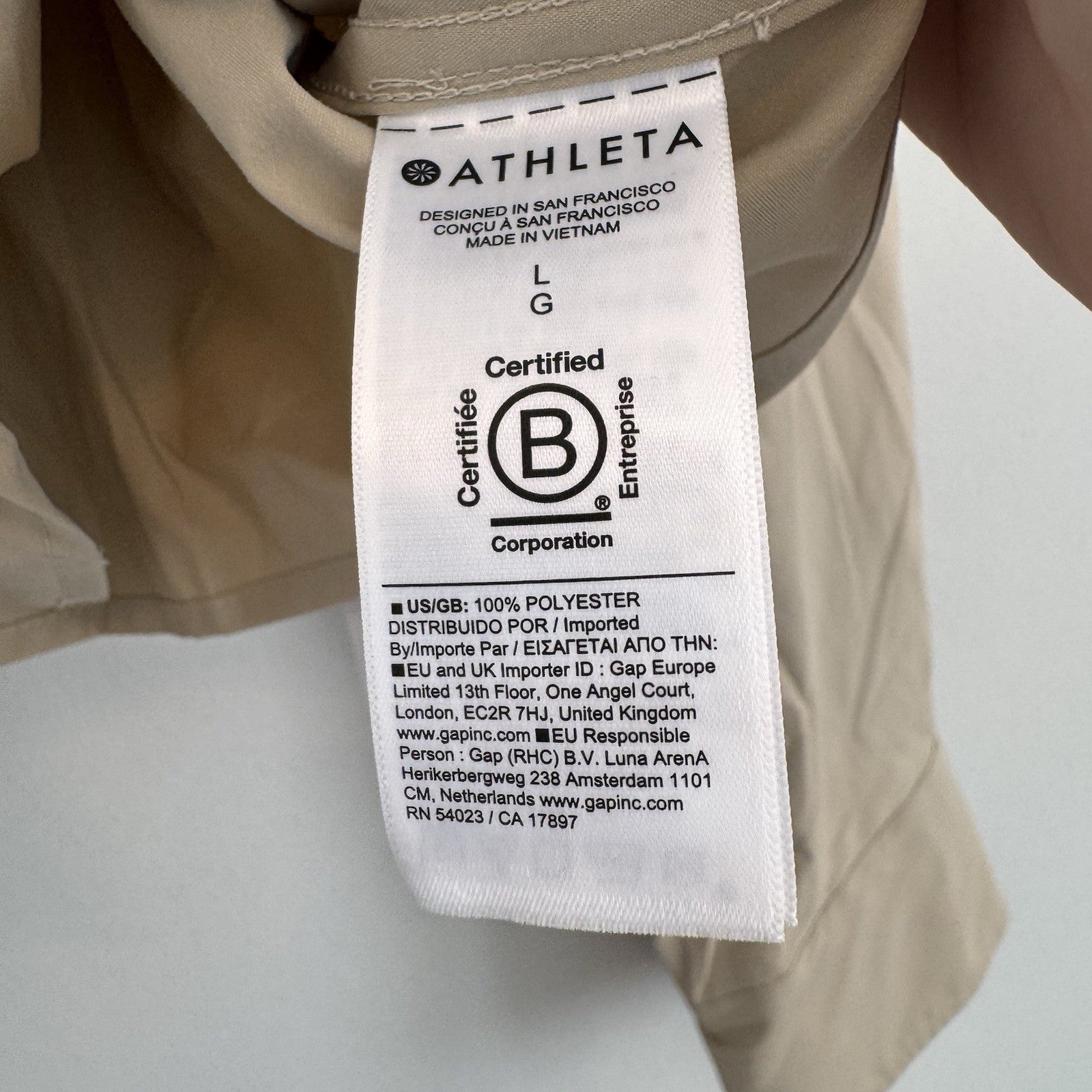 NWT Athleta Midday Ultra Cropped Button Down Shirt Size Large MSRP89