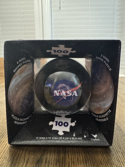 100-Piece NASA Double-Sided Jigsaw Puzzle Foil Effect Adults and Kids Age 3+