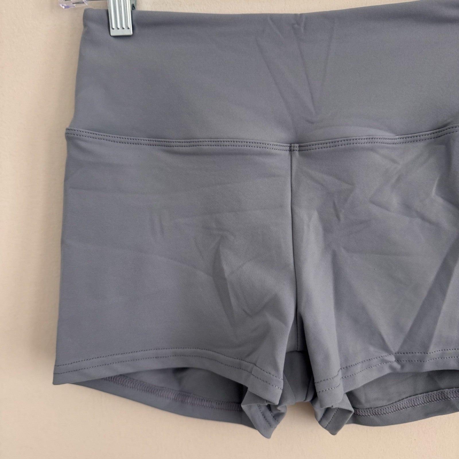 High Waist Scrunch Butt Shorts Women’s Gym Yoga Fitness Blue Size M NWT