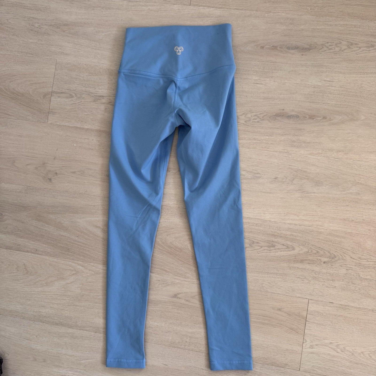 TnAction Blue High Rise Leggings S Nylon Stretch Athleisure