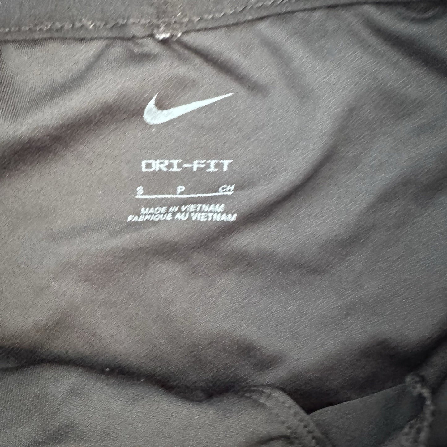 Nike Dri Fit Womens Running Shorts Black Lined Zip Pocket Size Small