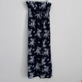 Old Navy Strapless Floral Maxi Dress M Black White Boho 2013
