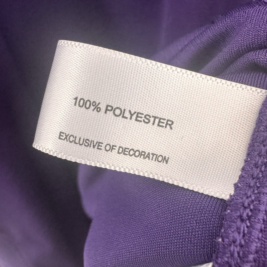 LSU Tigers Polo Shirt Cutter & Buck CB DryTec Purple Golf Polo L 