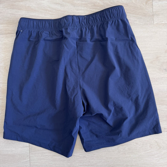 NOBULL Mens Training Shorts Blue Size Small Athletic Gym Lined Zip Pockets