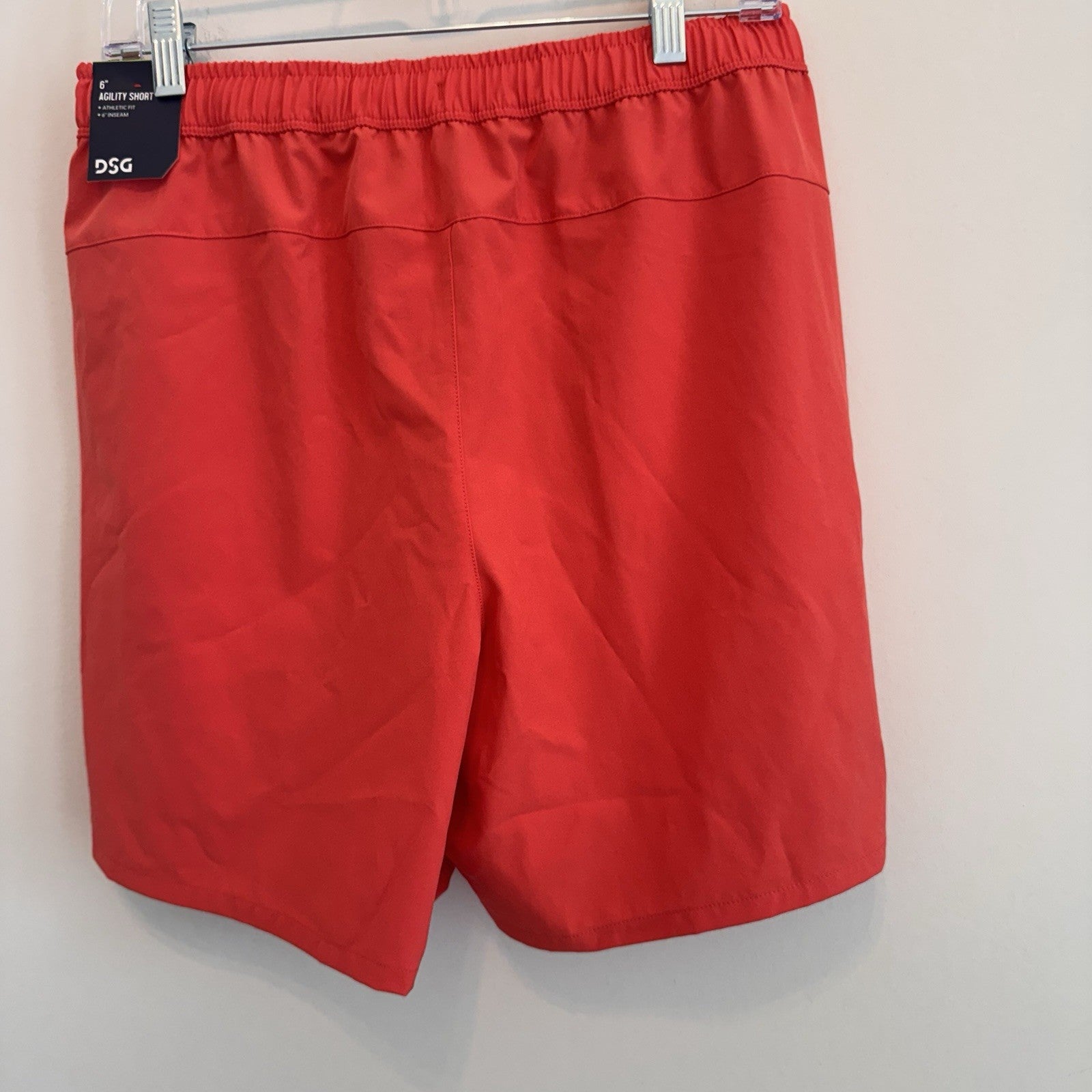 DSG Men’s 6" Agility Woven Shorts Red Sun Size Medium NWT Athletic Training