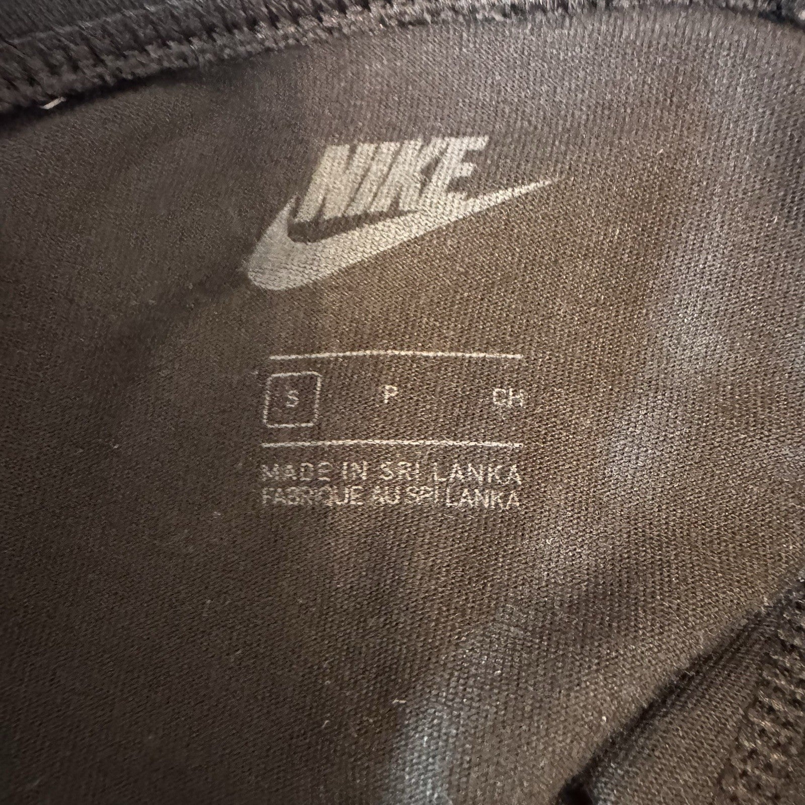 Nike Women’s Leggings Small Black Paint Splatter Blue Swoosh Stretch Athletic