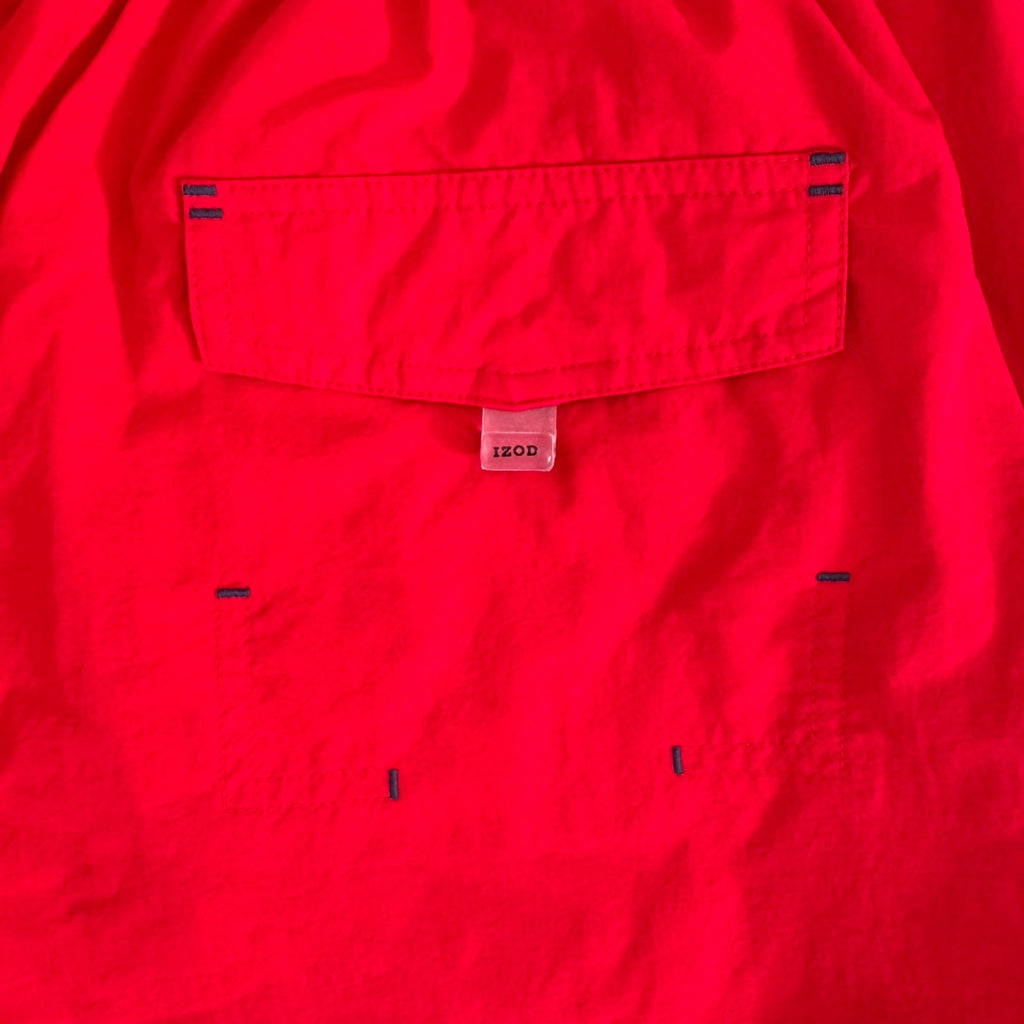 IZOD PerformX Mens XL Red Swim Trunks Shorts Mesh Lined Performance PFX