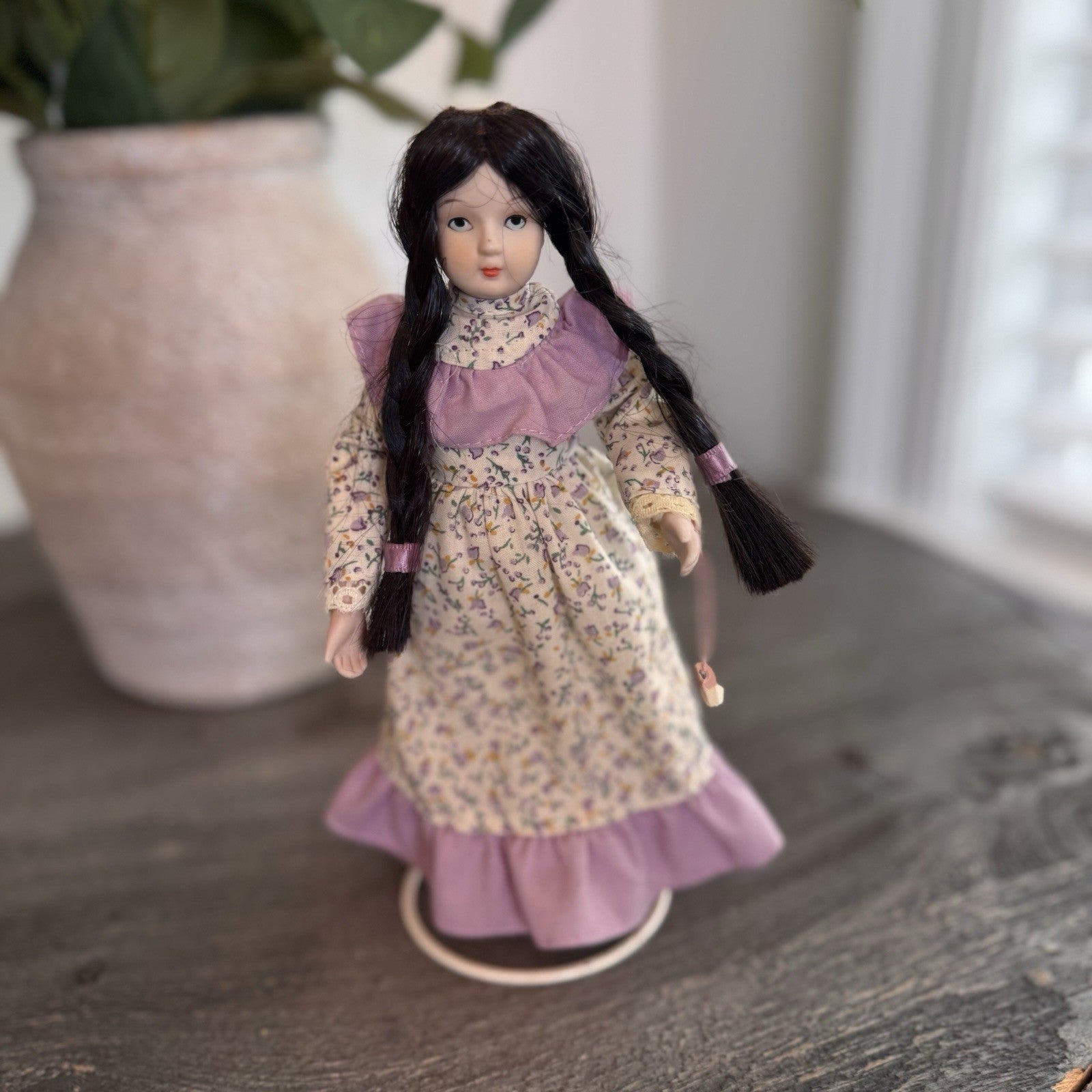 Vintage Bernadette porcelain doll from the Country Collection by Russ Berrie