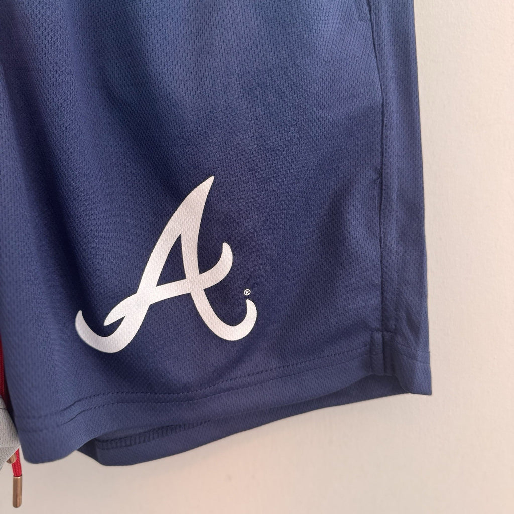 Baseballism x MLB Atlanta Braves Mesh Shorts NWT Split Home Away Gray Navy S $60